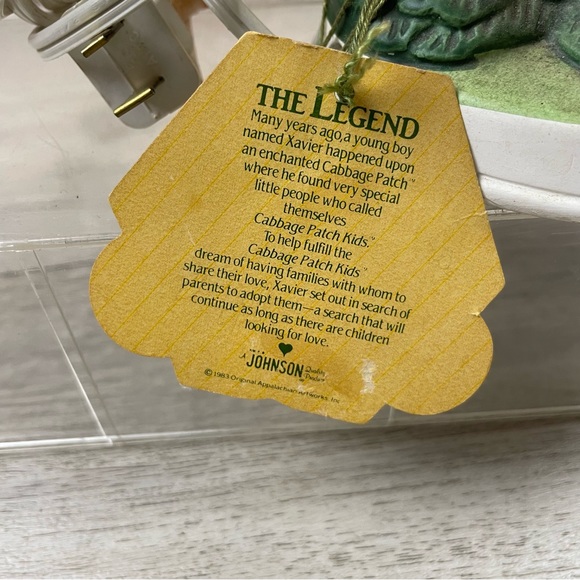 Vintage 1983 CABBAGE PATCH KIDS NIGHT LIGHT LAMP ORIGINAL 13'' TALL Works NWT - Picture 5 of 14